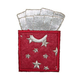ID 8243 Gift Bag With Tissue Paper Patch Present Embroidered Iron On Applique
