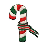 ID 8248 Festive Candy Cane Patch Christmas Pole Embroidered Iron On Applique