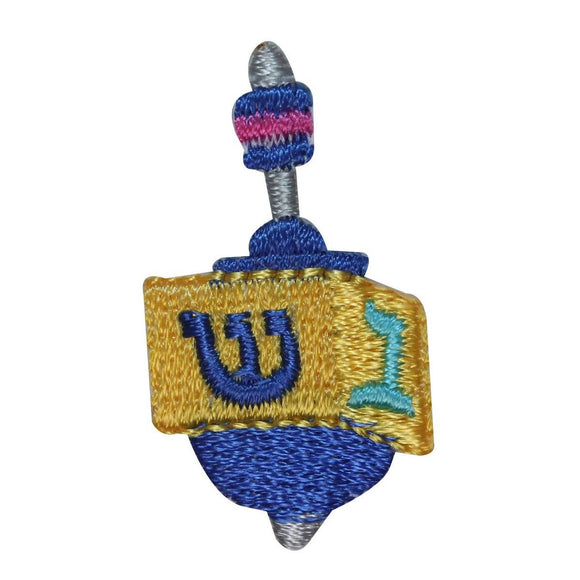 ID 8249 Lot of 3 Jewish Dreidel Patch Kids Toy Spin Embroidered Iron On Applique