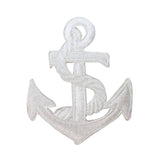 ID 2606 Nautical Anchor With Rope Patch Ship Marine Embroidered Iron On Applique