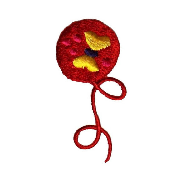 ID 2314B Butterfly Ball Yarn Patch Kitten String Embroidered Iron On Applique