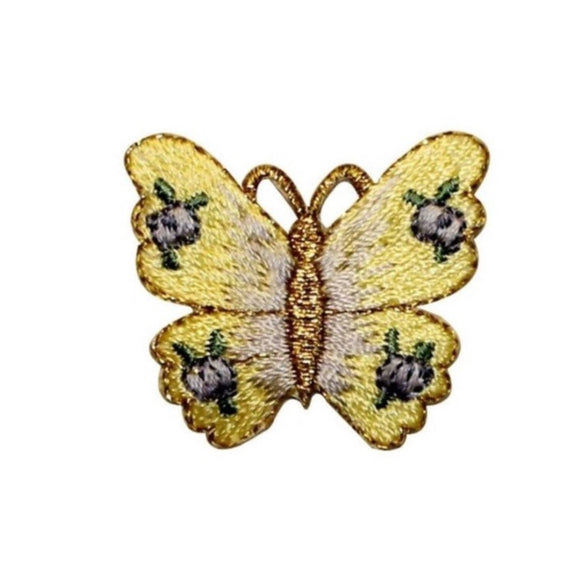 ID 2334 Floral Wing Butterfly Patch Garden Fairy Embroidered Iron On Applique