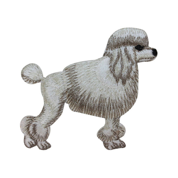 ID 2726 Poodle Dog Patch Puppy Breed Fancy Show Embroidered Iron On Applique