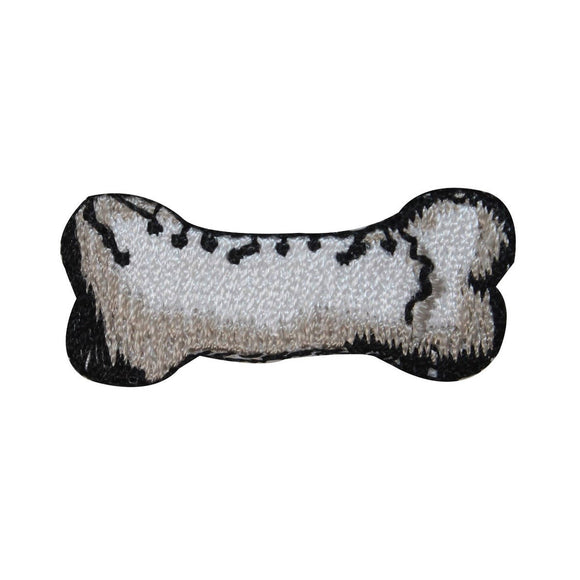 ID 2838 Lot of 3 Dog Bone Patch Chew Treat Embroidered Iron On Applique