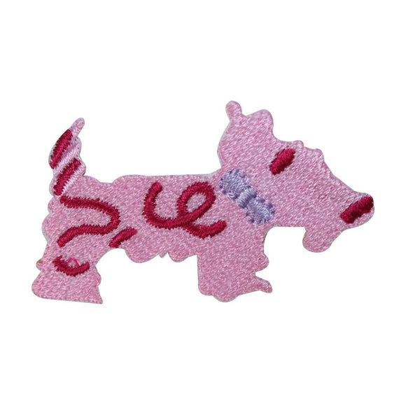 ID 2844A Scottish Terrier Patch Cute Dog Craft Embroidered Iron On Applique