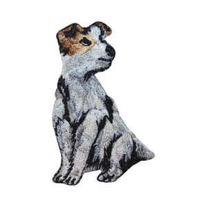 ID 2849A Jack Russell Terrier Dog Patch Pet Puppy Embroidered Iron On Applique