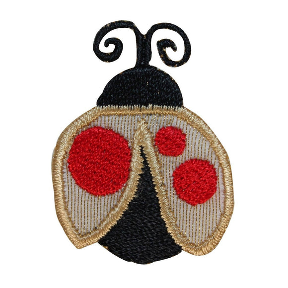 ID 1602B Ladybug Emblem Patch Bug Garden Insect Embroidered Iron On Applique