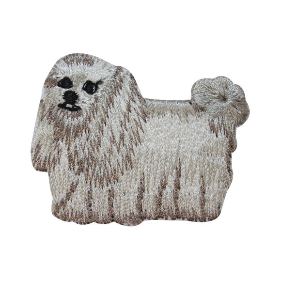 ID 2760 Shih Tzu Long Haired Dog Patch Puppy Breed Embroidered Iron On Applique