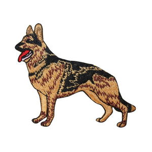 ID 2763 German Shepherd Dog Patch Puppy Breed Pet Embroidered Iron On Applique