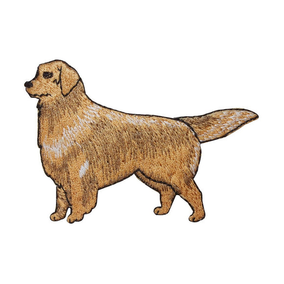ID 2764 Golden Retriever Patch Dog Puppy Breed Pet Embroidered Iron On Applique