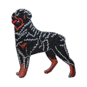 ID 2768 Rottweiler Dog Patch Guard Puppy Breed Embroidered Iron On Applique