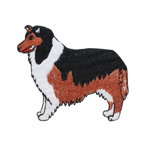 ID 2777 Border Collie Dog Patch Puppy Breed Herder Embroidered Iron On Applique