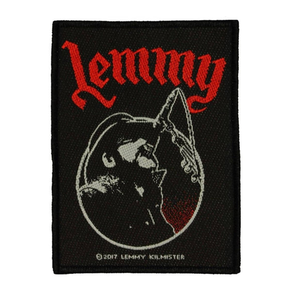 Motorhead Lemmy Kilmister Microphone Patch Heavy Metal Woven Sew On Applique
