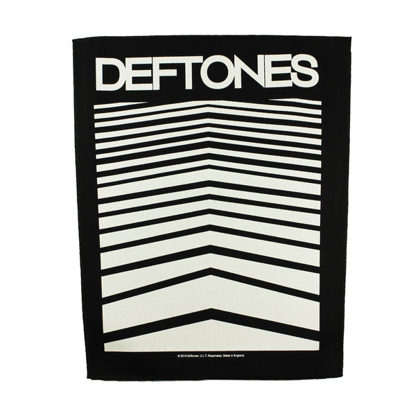 XLG Deftones Abstract Lines Back Patch Band Alternative Metal Sew On Applique