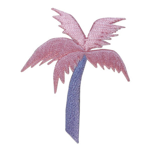 ID 1769A Tropical Palm Tree Patch Ocean Beach Embroidered Iron On Applique