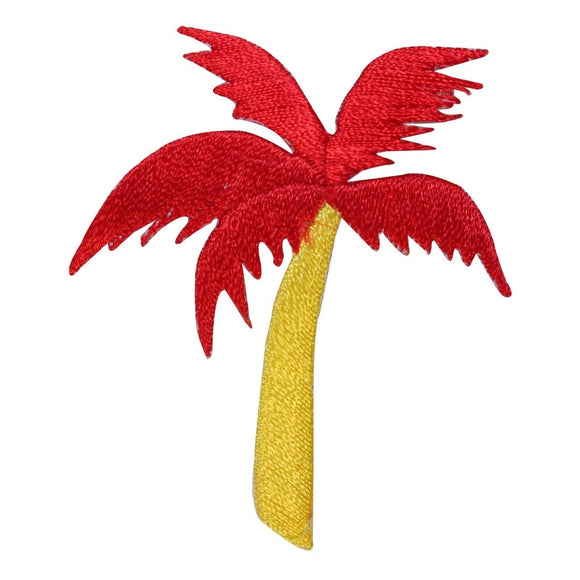 ID 1769B Tropical Palm Tree Patch Ocean Beach Embroidered Iron On Applique
