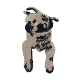 ID 2796 Puppy Laying Down Patch Dog Pet Animal Embroidered Iron On Applique