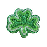 ID 3309B Three Leaf Clover Patch St Patrick Lucky Embroidered Iron On Applique