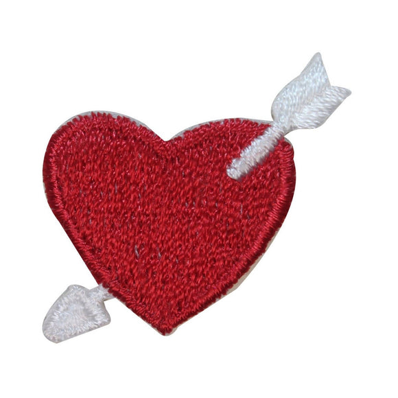 ID 3254B Heart With Arrow Patch Valentine Day Love Embroidered Iron On Applique