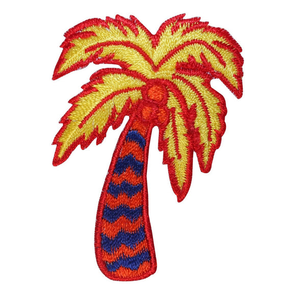 ID 1772B Exotic Palm Tree Patch Ocean Beach Embroidered Iron On Applique