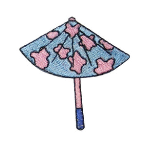 ID 3372B Fancy Umbrella Patch Rain Fashion Cover Embroidered Iron On Applique