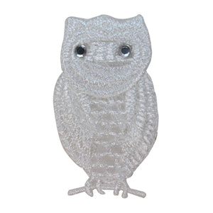 ID 1645A Owl On Branch Patch Nocturnal Bird Animal Embroidered Iron On Applique