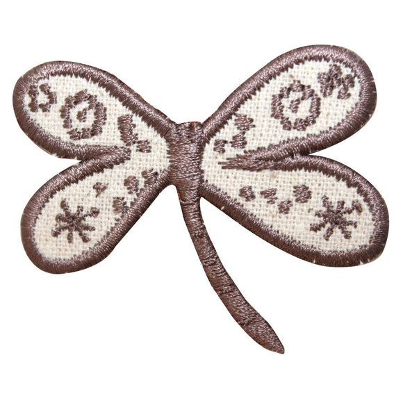 ID 1648B Dragonfly Symbol Patch Garden Flying Bug Embroidered Iron On Applique