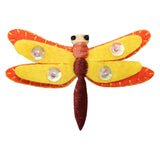 ID 1654A Dragonfly Felt Wings Patch Garden Craft Embroidered Iron On Applique