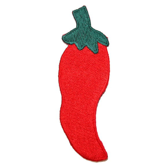 ID 1921A Red Hot Chili Pepper Patch Spicy Sauce Food Plant Iron On Applique