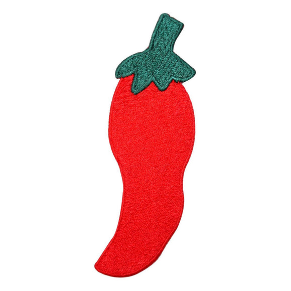 ID 1921B Red Hot Chili Pepper Patch Spicy Sauce Food Plant Iron On Applique