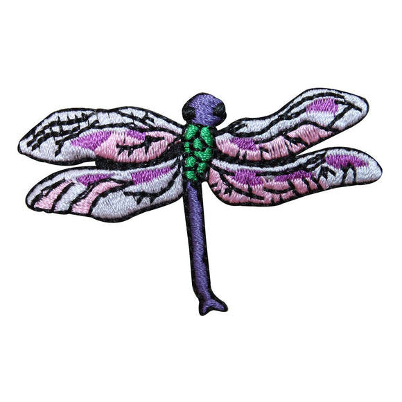 ID 1661A Dragonfly Symbol Patch Garden Fairy Fly Embroidered Iron On Applique