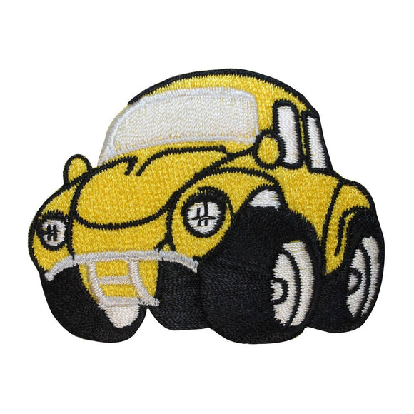 ID 1938 Cute Bug Car Patch Small Kids Toy Buggy Embroidered Iron On Applique