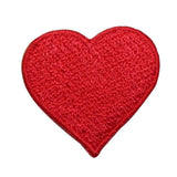 ID 3388 Red Heart Symbol Patch Valentines Day Love Embroidered Iron On Applique