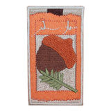 ID 1961B Fall Acorn Badge Patch Autumn Badge Craft Embroidered Iron On Applique