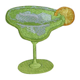 ID 1963A Margarita With Lemon Glass Patch Alcohol Embroidered Iron On Applique