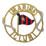 ID 1979 Marine Club Life Preserver Patch Nautical Embroidered Iron On Applique