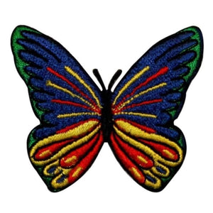 ID 2001 Multi Color Butterfly Patch Garden Insect Embroidered Iron On Applique