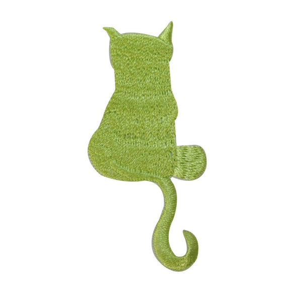 ID 2932 Cat Emblem Patch Kitten Pet Design Craft Embroidered Iron On Applique