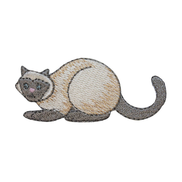 ID 3016 Siamese Cat Patch Kitten Kitty Cute Pet Embroidered Iron On Applique