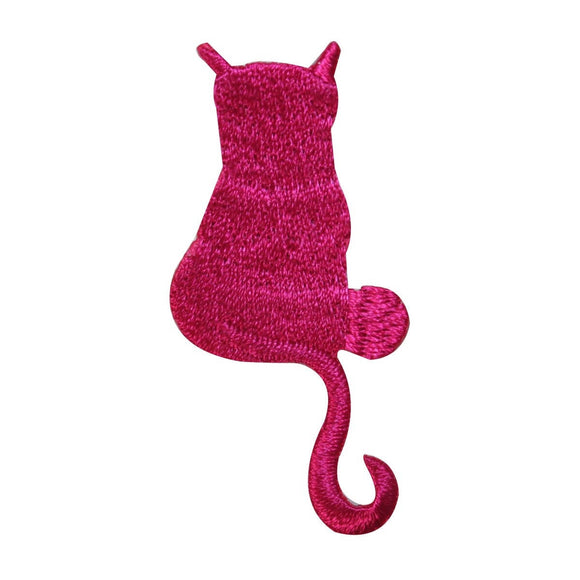 ID 2933 Cat Emblem Patch Kitten Pet Design Craft Embroidered Iron On Applique