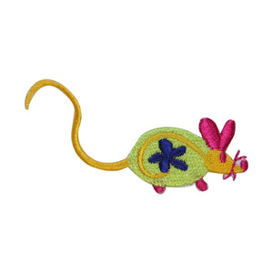 ID 2962 Colorful Toy Mouse Patch Kitten Cat Play Embroidered Iron On Applique