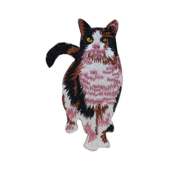 ID 2995 Calico Cat Patch Kitten Kitty Cute Pet Embroidered Iron On Applique