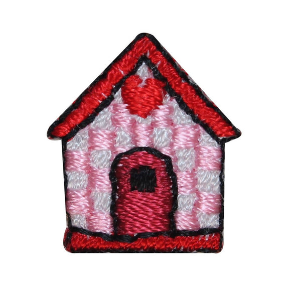 ID 3128 Lot of 3 Love Bird House Patch Heart Nest Embroidered Iron On Applique