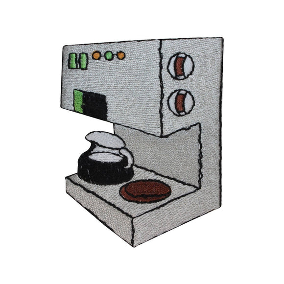 ID 3135 Coffee Maker Patch Expresso Brew Machine Embroidered Iron On Applique