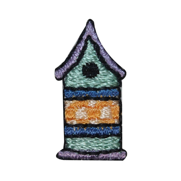 ID 3424 Lot of 3 Tiny Bird House Patch Nest Home Embroidered Iron On Applique