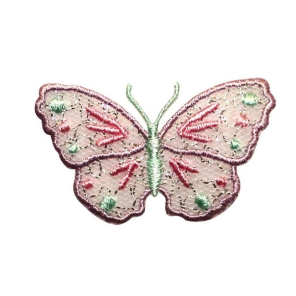 ID 2055 Transparent Butterfly Patch Fairy Wing Bug Embroidered Iron On Applique