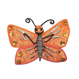 ID 2068 Happy Butterfly Patch Garden Cute Bug Insect Embroidered IronOn Applique