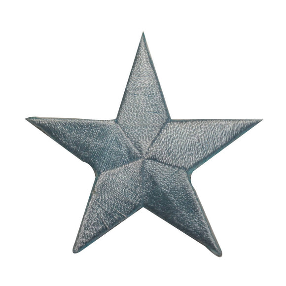 ID 3437 Blue Star Patch Symbol Space Night Sky Embroidered Iron On Applique