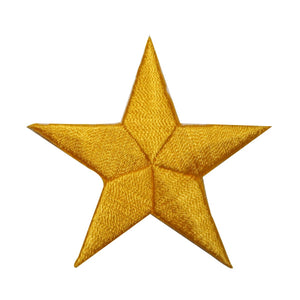 ID 3449 Yellow Star Patch Symbol Space Night Sky Embroidered Iron On Applique