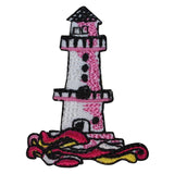 ID 1837Z Lighthouse Patch Ocean Travel Nautical Embroidered Iron On Applique